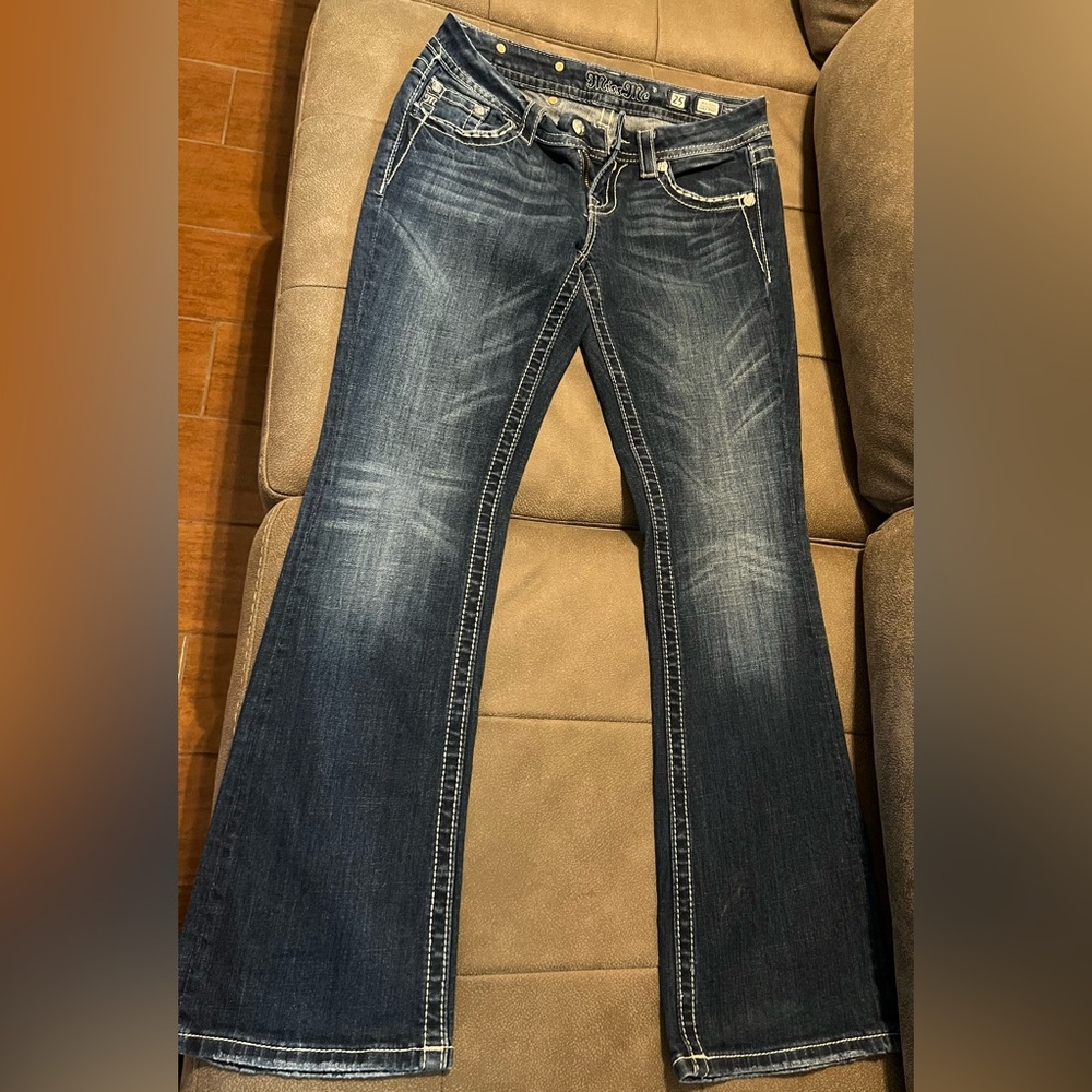 Miss Me Dark Blue Flare Jeans
